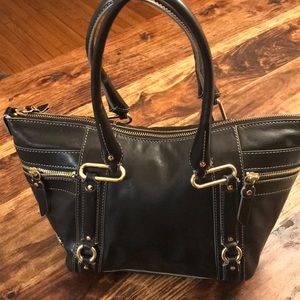 Cole Haan black leather purse.